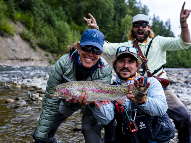 catching rainbows on the talchalitna river alaska
