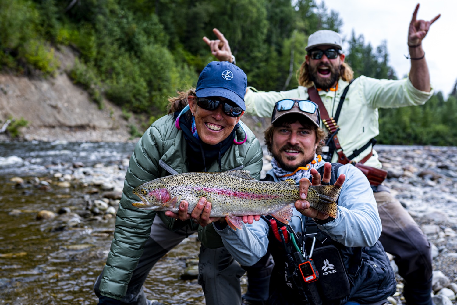 catching rainbows on the talchalitna river alaska