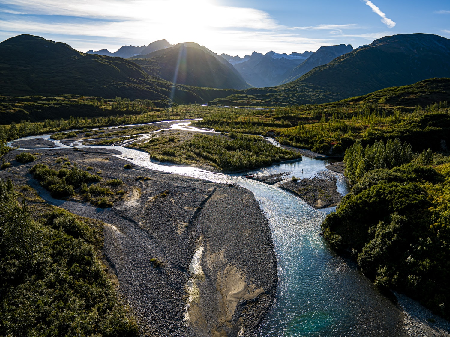 Fishing Coal Creek with tordrillo mountain lodge